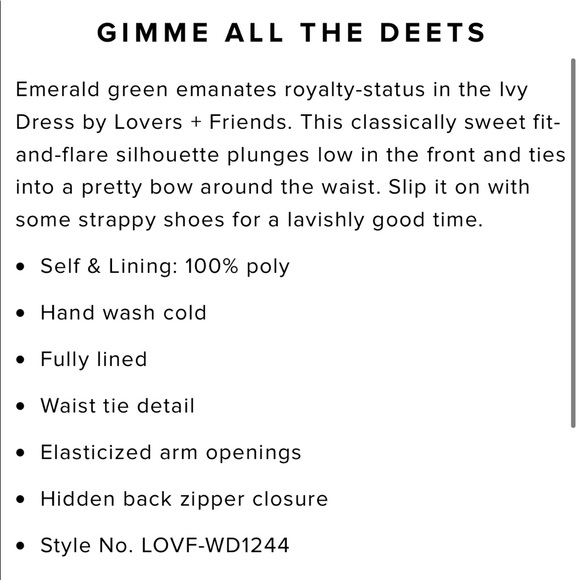 Lovers & Friends Ivy Dress - Picture 4 of 7